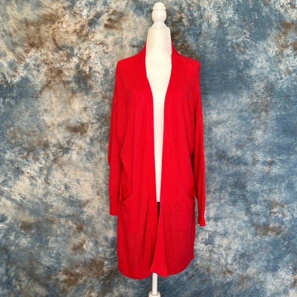NWT Vermillion Red One sweater Sz One Size